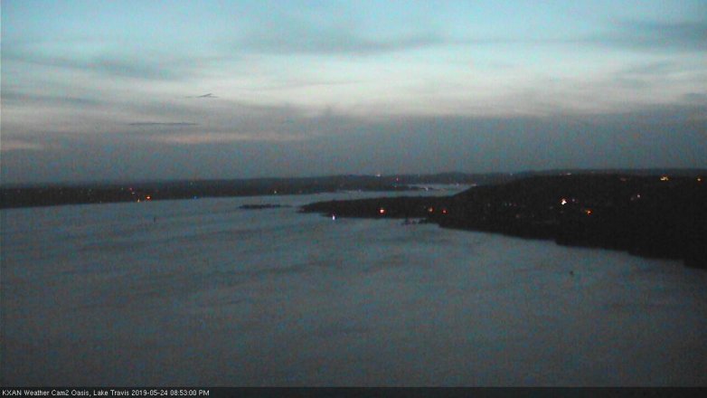 Lake Travis webcam, May 24, 2019 7:55 PM CT