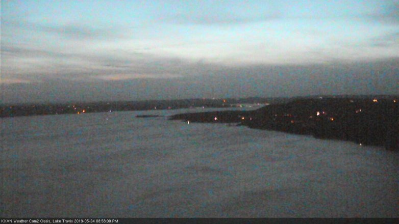 Lake Travis webcam, May 24, 2019 8:00 PM CT