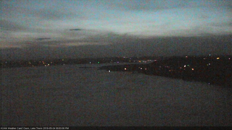 Lake Travis webcam, May 24, 2019 8:05 PM CT