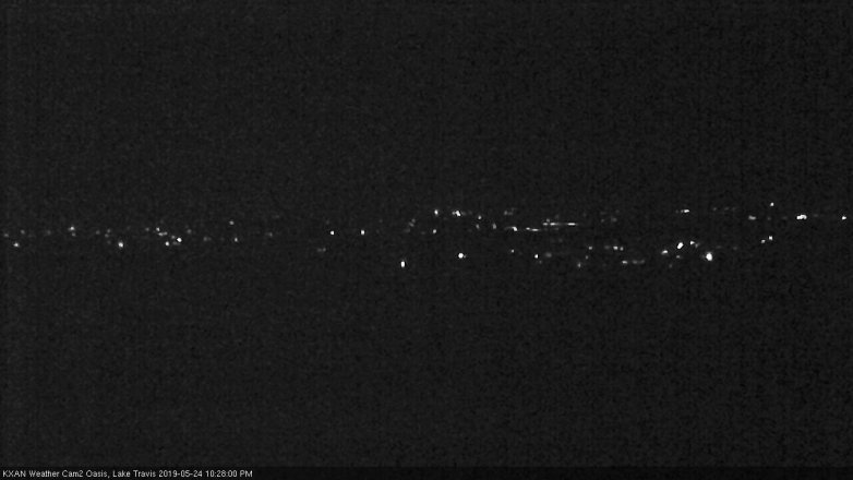 Lake Travis webcam, May 24, 2019 9:30 PM CT