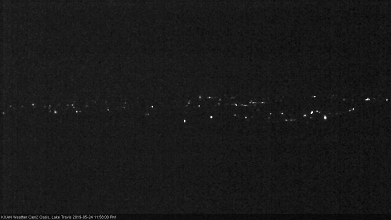 Lake Travis webcam, May 24, 2019 11:00 PM CT