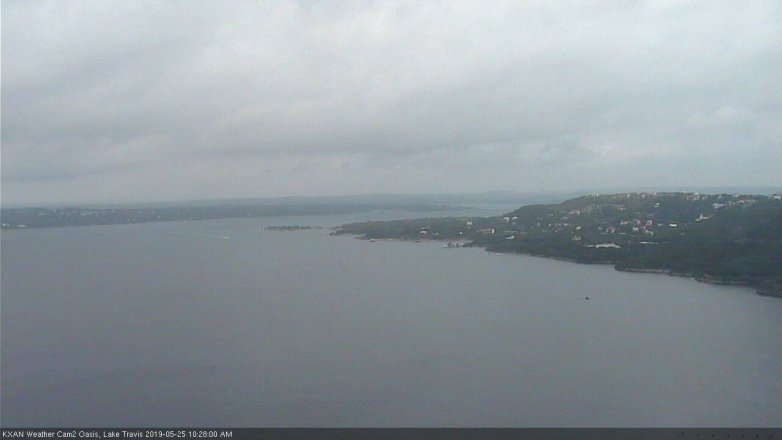 Lake Travis webcam, May 25, 2019 9:30 AM CT