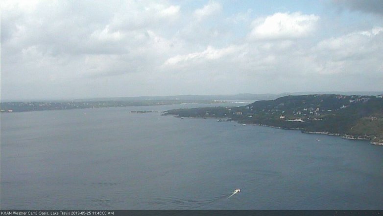 Lake Travis webcam, May 25, 2019 10:45 AM CT
