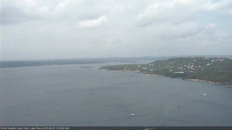 Lake Travis webcam, May 25, 2019 10:55 AM CT