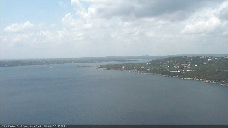 Lake Travis webcam, May 25, 2019 12:30 PM CT