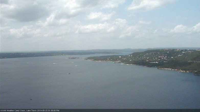 Lake Travis webcam, May 25, 2019 12:40 PM CT