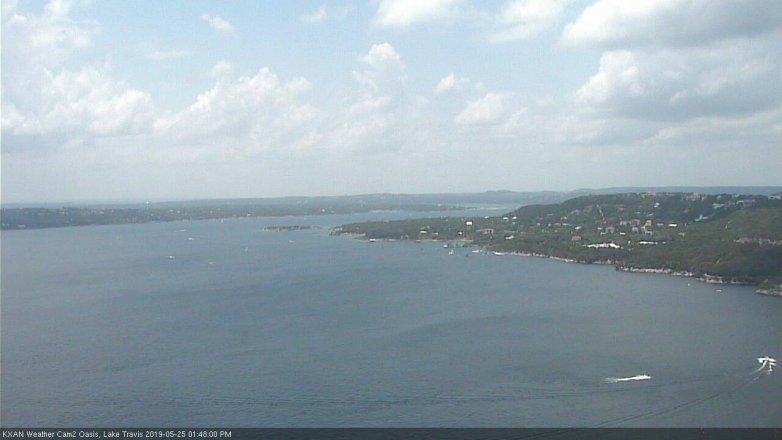 Lake Travis webcam, May 25, 2019 12:50 PM CT