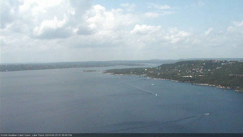 Lake Travis webcam, May 25, 2019 1:00 PM CT