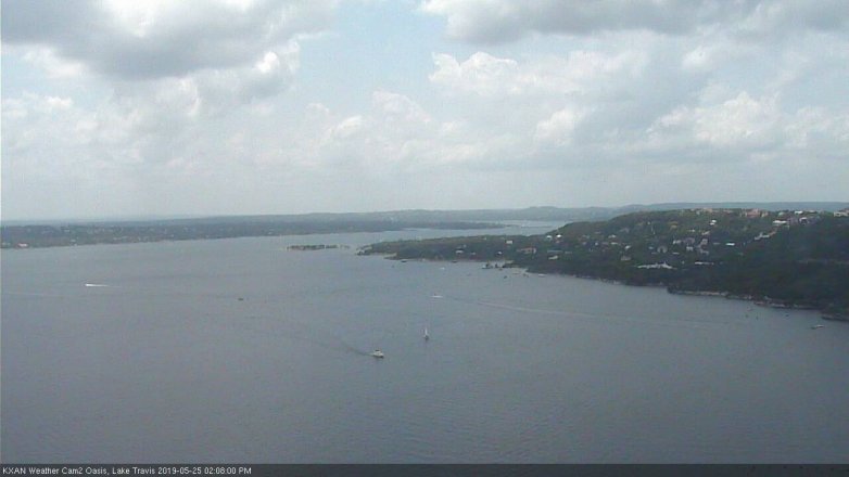 Lake Travis webcam, May 25, 2019 1:10 PM CT