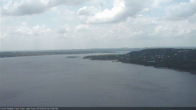 Lake Travis webcam, May 25, 2019 1:15 PM CT