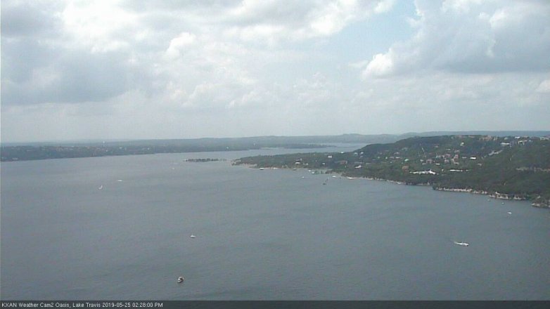 Lake Travis webcam, May 25, 2019 1:30 PM CT