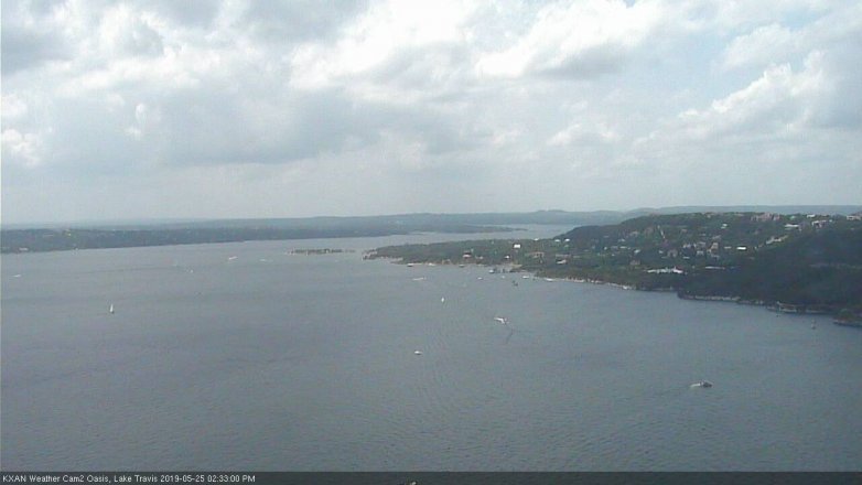 Lake Travis webcam, May 25, 2019 1:35 PM CT