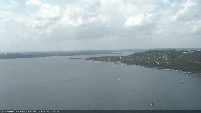 Lake Travis webcam, May 25, 2019 1:40 PM CT
