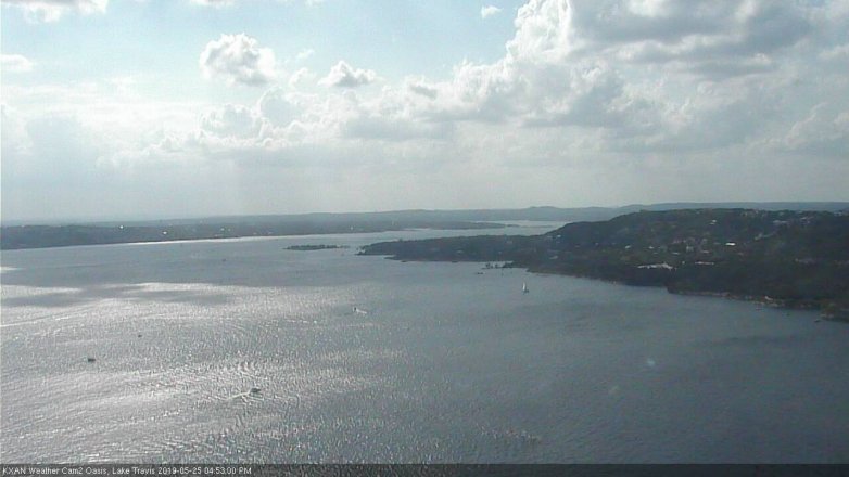 Lake Travis webcam, May 25, 2019 3:55 PM CT