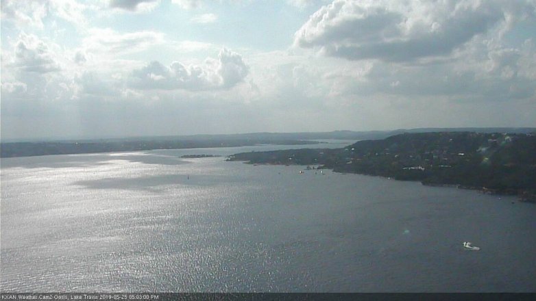 Lake Travis webcam, May 25, 2019 4:05 PM CT