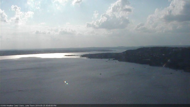 Lake Travis webcam, May 25, 2019 4:50 PM CT