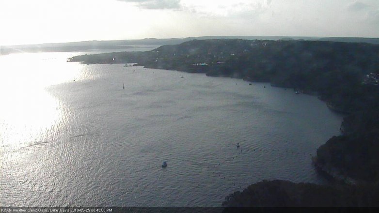 Lake Travis webcam, May 25, 2019 5:45 PM CT