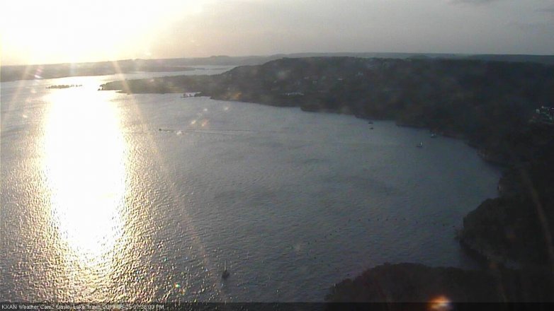 Lake Travis webcam, May 25, 2019 6:40 PM CT