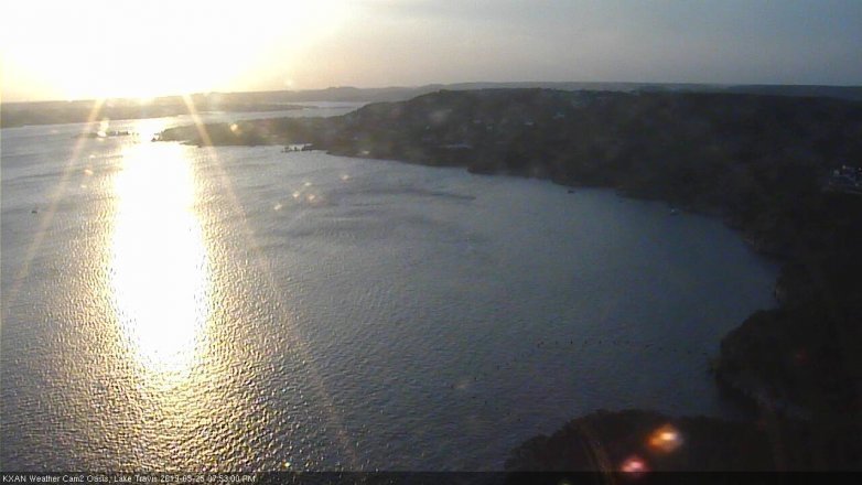 Lake Travis webcam, May 25, 2019 6:55 PM CT