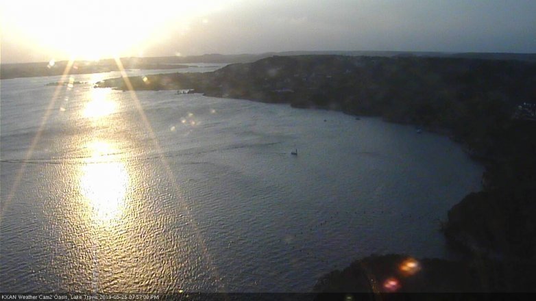 Lake Travis webcam, May 25, 2019 7:00 PM CT