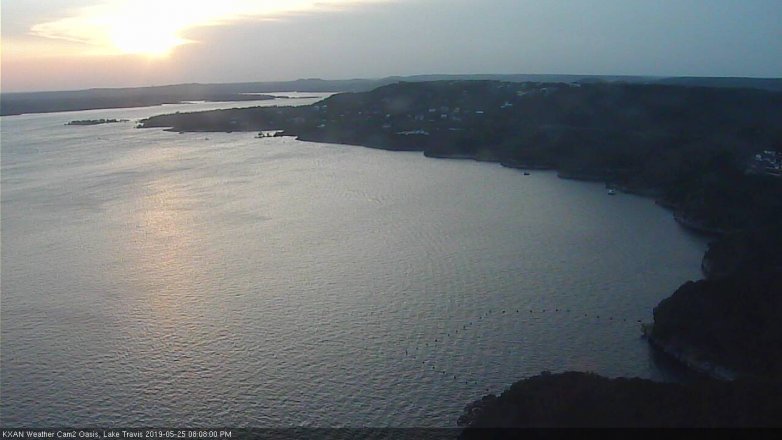 Lake Travis webcam, May 25, 2019 7:10 PM CT