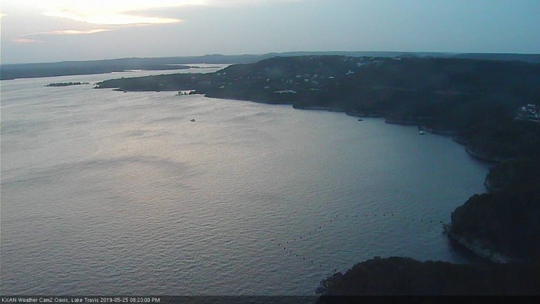 Lake Travis webcam, May 25, 2019 7:25 PM CT