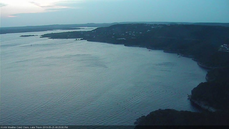 Lake Travis webcam, May 25, 2019 7:30 PM CT