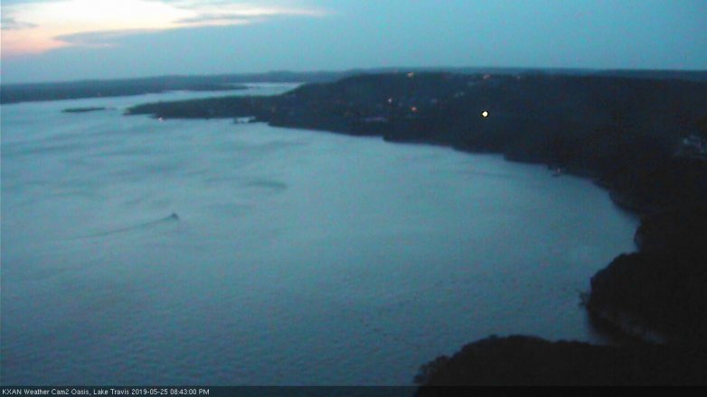 Lake Travis webcam, May 25, 2019 7:45 PM CT