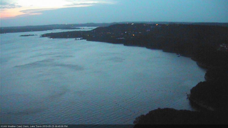 Lake Travis webcam, May 25, 2019 7:50 PM CT