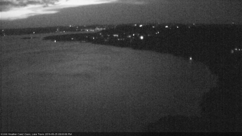Lake Travis webcam, May 25, 2019 8:05 PM CT