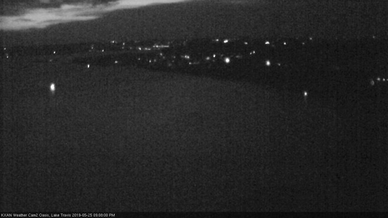 Lake Travis webcam, May 25, 2019 8:10 PM CT