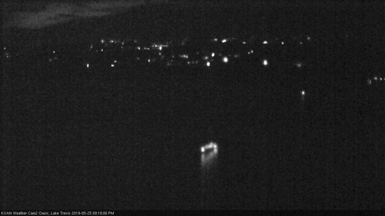 Lake Travis webcam, May 25, 2019 8:20 PM CT