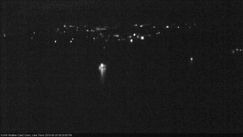 Lake Travis webcam, May 25, 2019 8:30 PM CT
