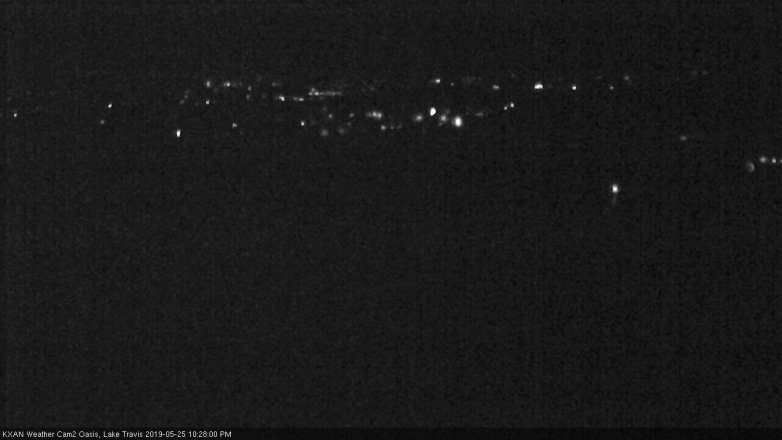 Lake Travis webcam, May 25, 2019 9:30 PM CT