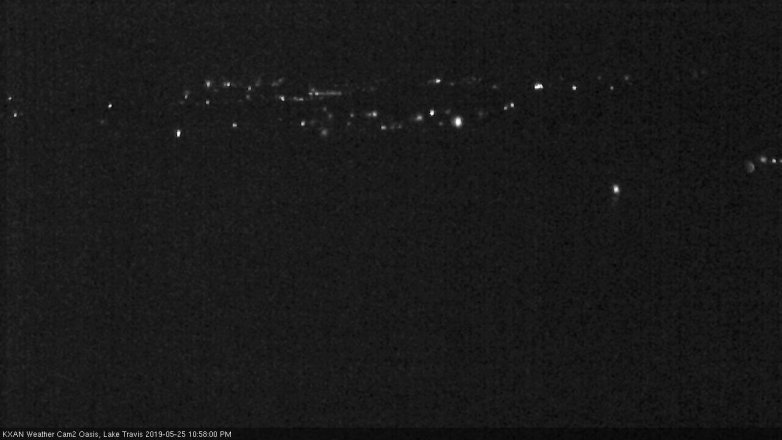 Lake Travis webcam, May 25, 2019 10:00 PM CT