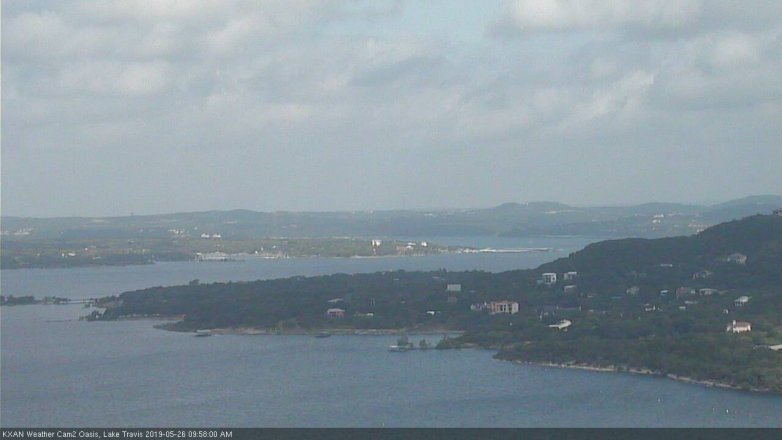 Lake Travis webcam, May 26, 2019 9:00 AM CT