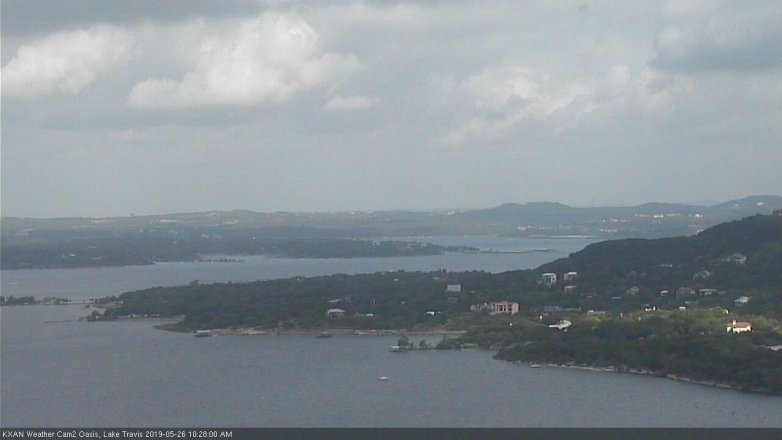 Lake Travis webcam, May 26, 2019 9:30 AM CT