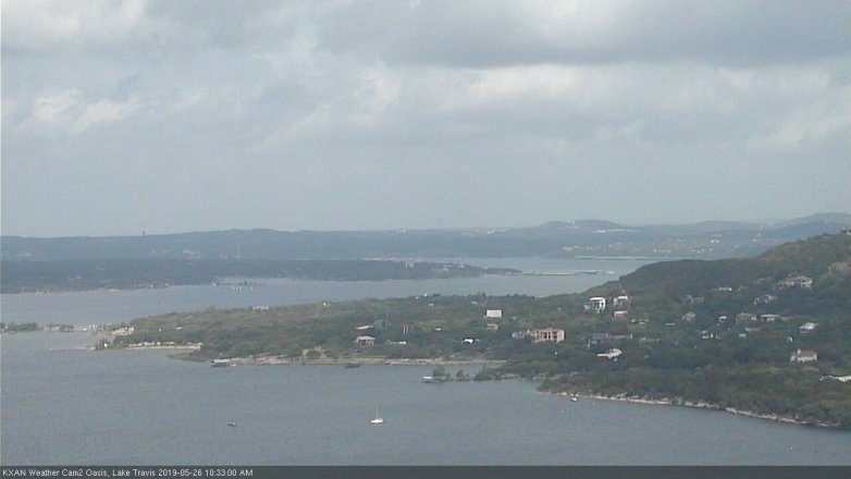 Lake Travis webcam, May 26, 2019 9:35 AM CT