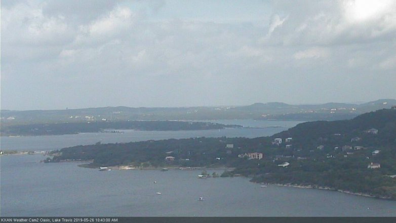 Lake Travis webcam, May 26, 2019 9:45 AM CT