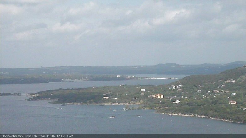 Lake Travis webcam, May 26, 2019 10:00 AM CT