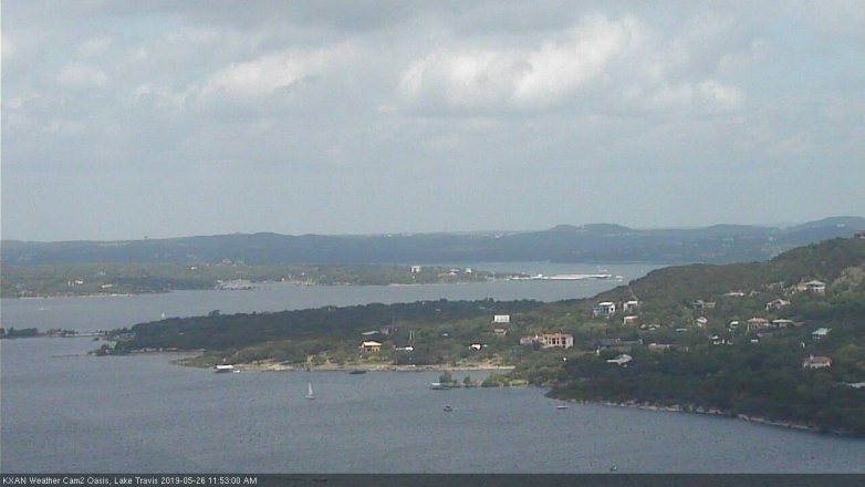 Lake Travis webcam, May 26, 2019 10:55 AM CT