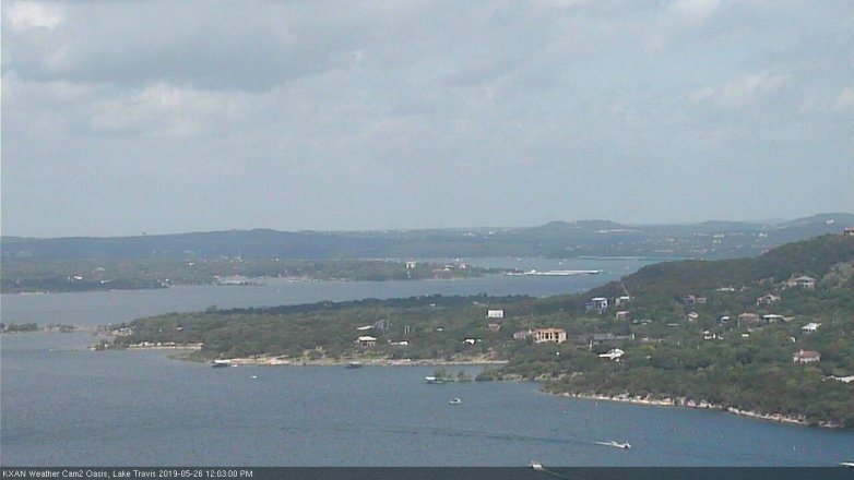 Lake Travis webcam, May 26, 2019 11:05 AM CT