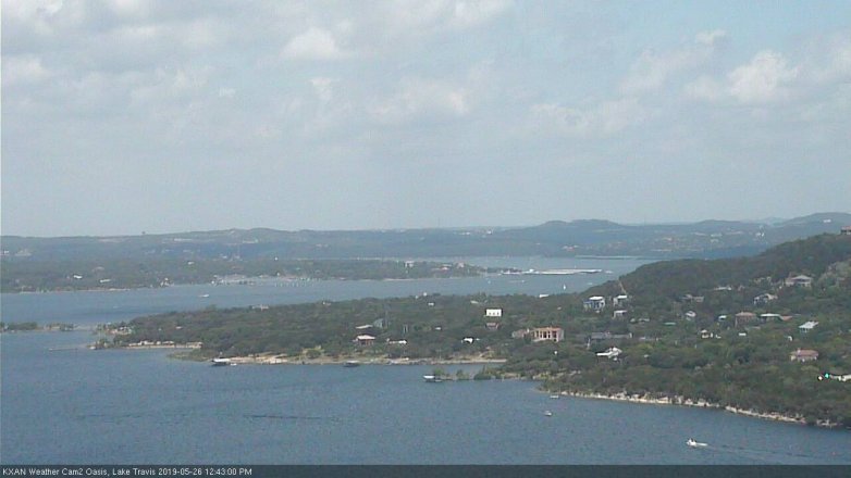 Lake Travis webcam, May 26, 2019 11:45 AM CT