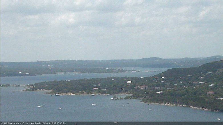 Lake Travis webcam, May 26, 2019 1:35 PM CT