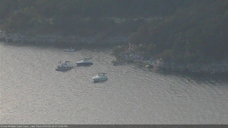 Lake Travis webcam, May 26, 2019 6:20 PM CT