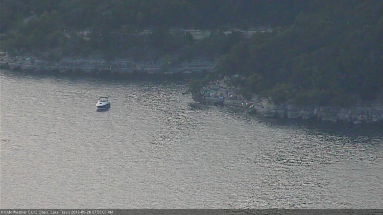 Lake Travis webcam, May 26, 2019 6:55 PM CT