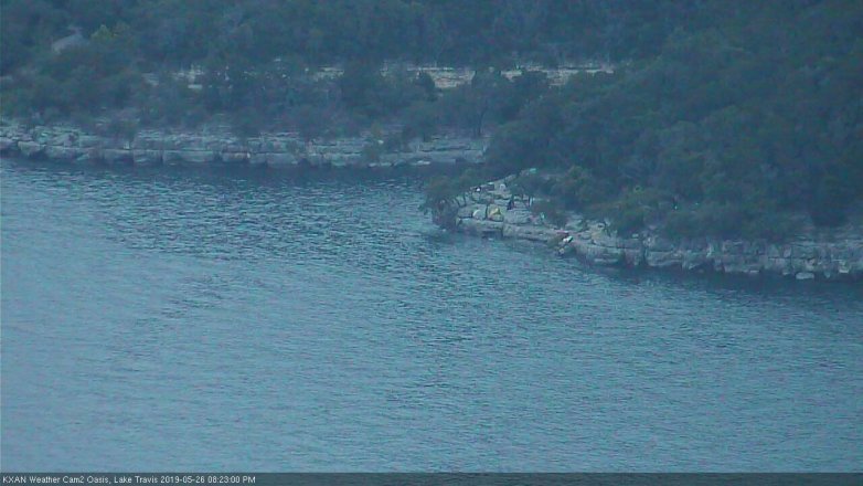 Lake Travis webcam, May 26, 2019 7:25 PM CT