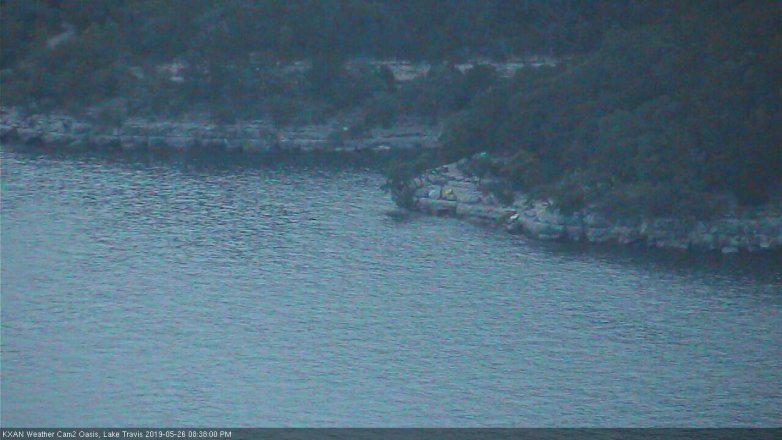 Lake Travis webcam, May 26, 2019 7:40 PM CT