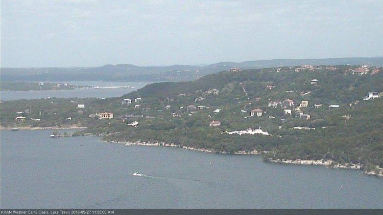 Lake Travis webcam, May 27, 2019 10:55 AM CT