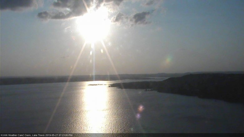 Lake Travis webcam, May 27, 2019 6:25 PM CT